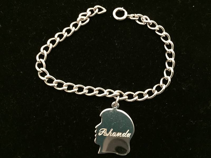 Bracelet Sterling Silver Charm Style Girls Profile