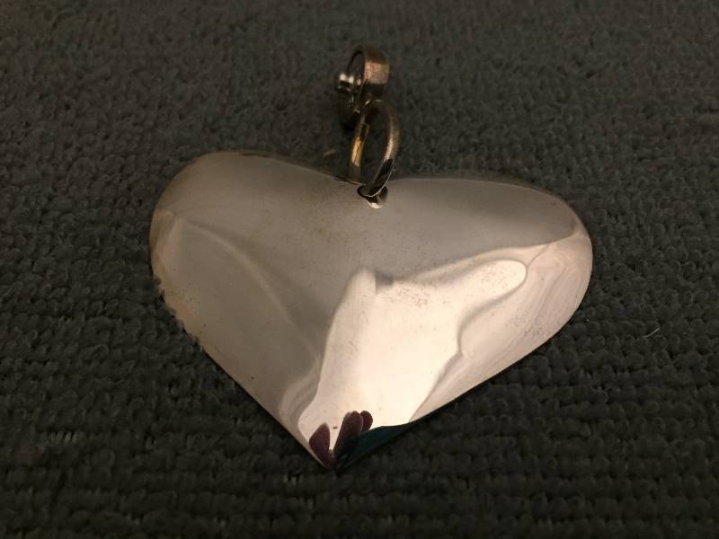 Sterling Silver Heart Snap