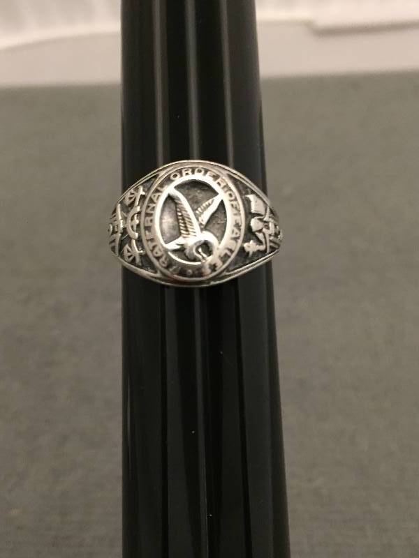 Ring Sterling Silver Fraternal Order Eagles