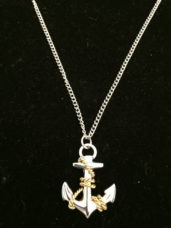 Necklace Sterling Silver Anchor Pendant