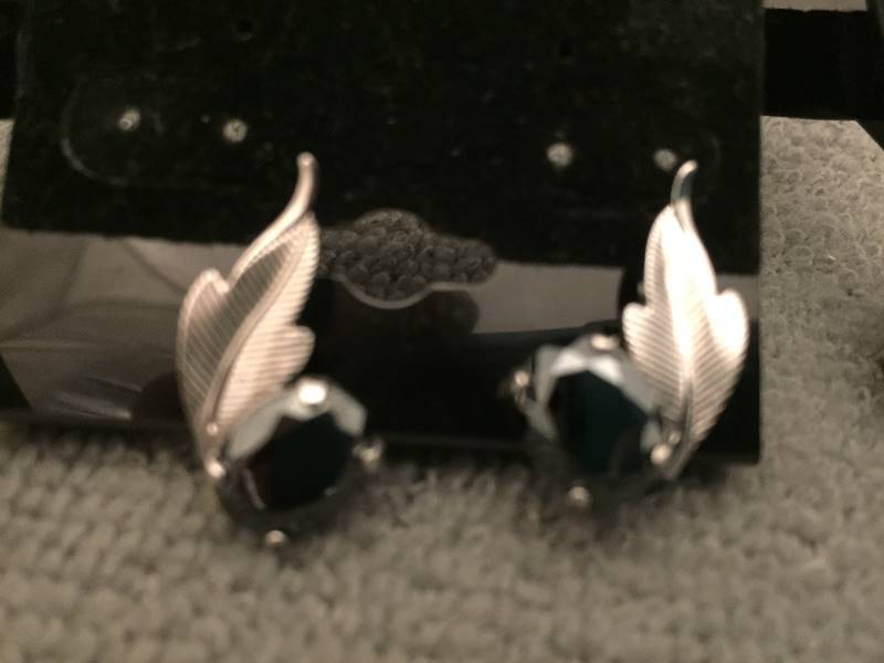 Earrings Sterling Silver Marcasite Screw Back