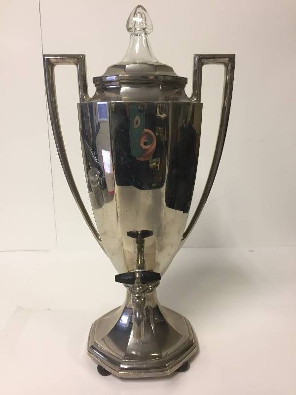 lot 202 image: Vintage Trophy Shaped Coffee Maker Urn