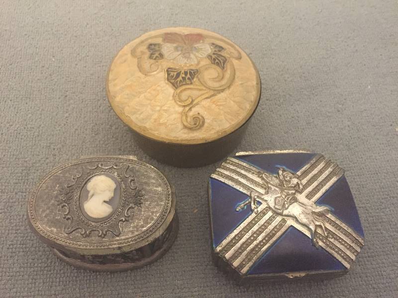 lot 240 image: 3 Trinket Boxes
