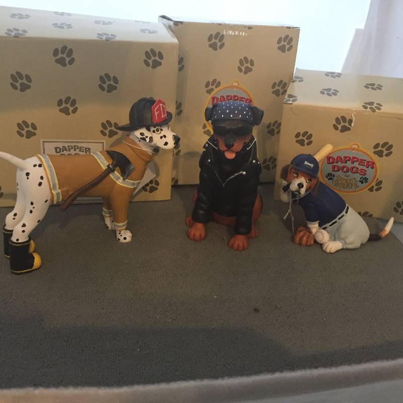 lot 239 image: 3 New Dapper Dogs Dalmation Rottweiler Beagle