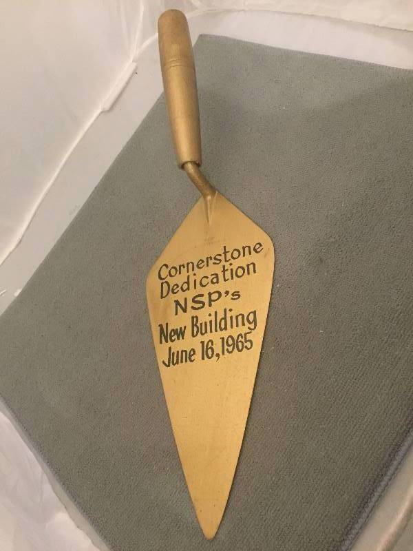 lot 279 image: Large Point Trowel Dedication NSPs New Building June 16, 1965