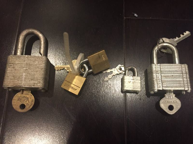 lot 264 image: Padlocks With Keys