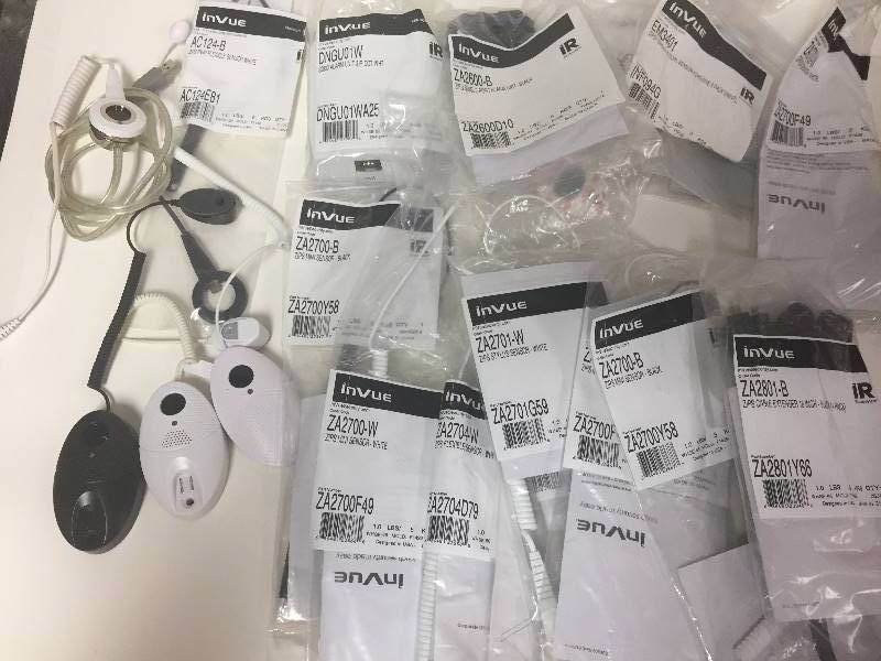 lot 310 image: InVue Zips Pwr Flexible Sensor, Alarm Unit, More