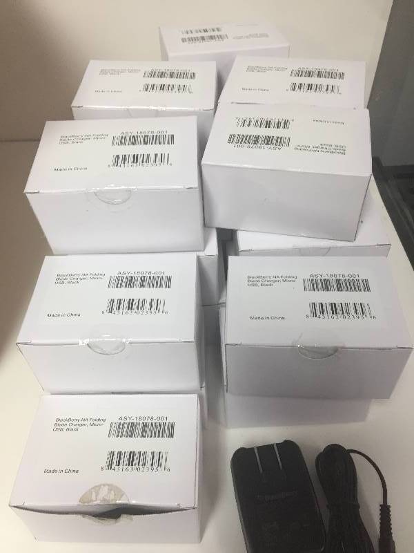 lot 312 image: Lot of Blackberry Micro USB Chargers ASY-18078-0001