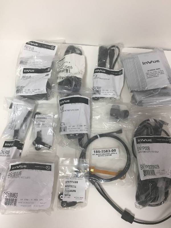 lot 315 image: InVue Power Supplies, Alchohol Wipes, Cables, More