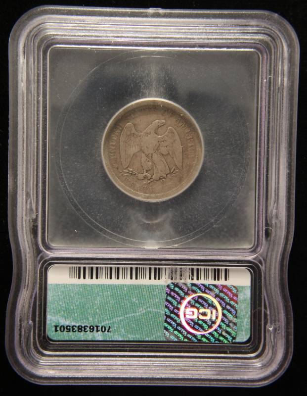 lot 23 image: 1875-S US TWENTY CENT PIECE G6 ICG