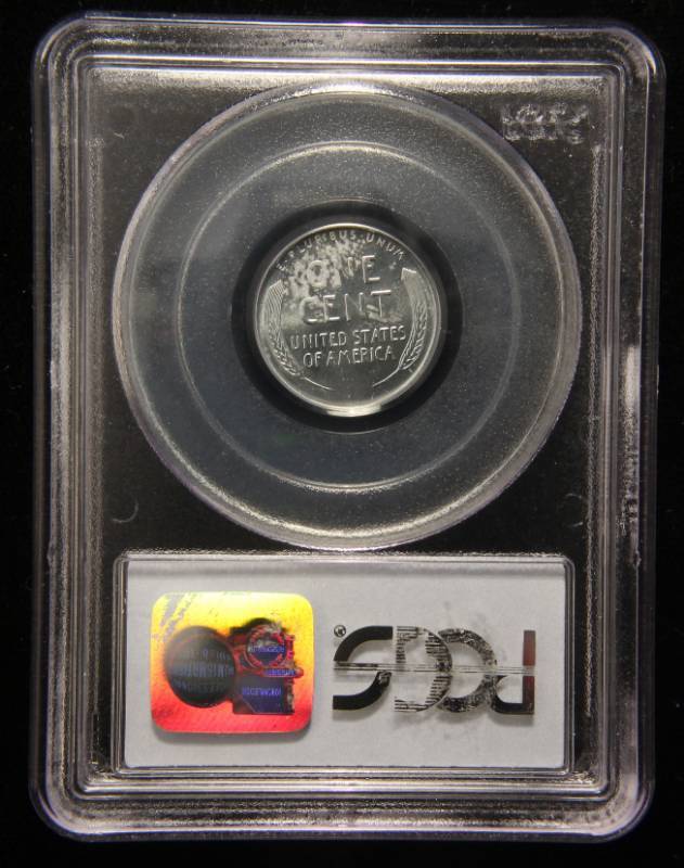 lot 53 image: 1943-D US WWII WARTIME STEEL WHEAT CENT MS65 PCGS