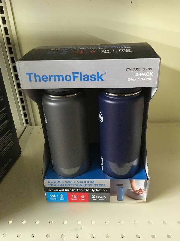 lot 269 image: ThermoFlask 24Oz. Stainless Steel Water, Retail $18.99