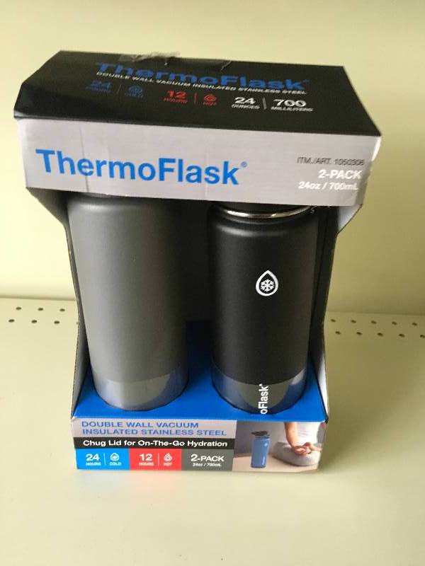 lot 274 image: ThermoFlask 24Oz. Stainless Steel Water, Retail $18.99