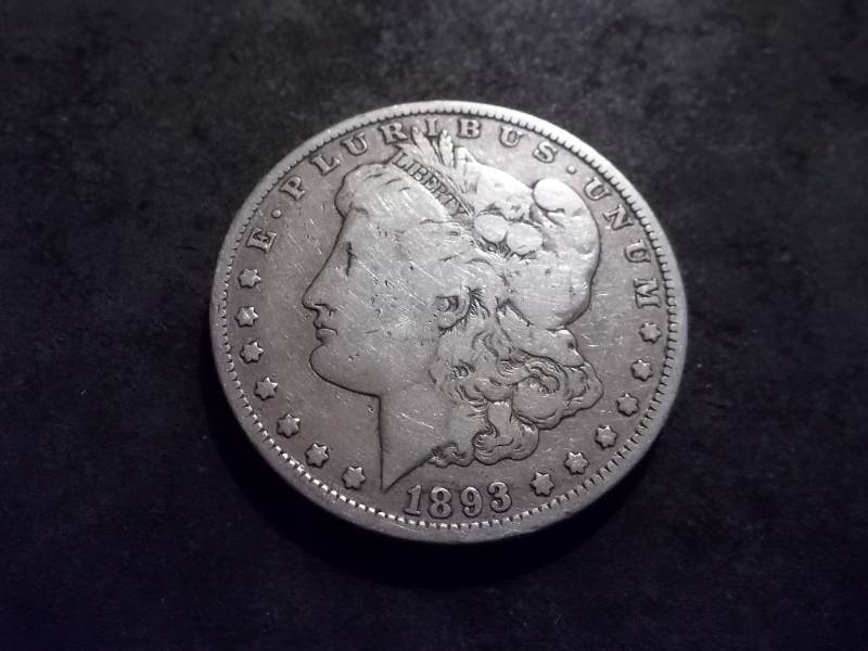 1893 O Morgan Silver Dollar