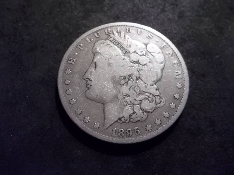 1895 O Morgan Silver Dollar