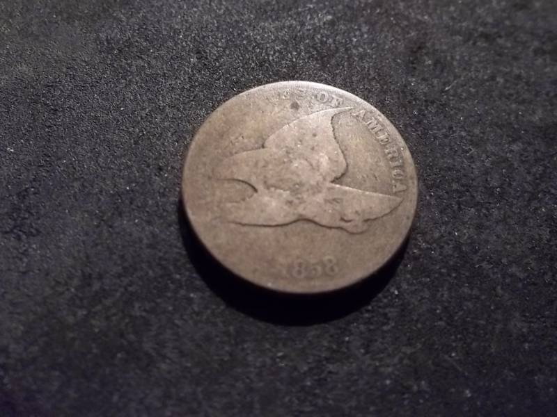 1858 Flying Eagle Cent Large Letters