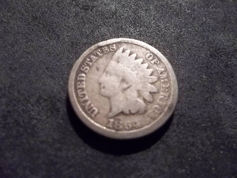 1864 Indian Head Cent Copper Nickel Early Strike
