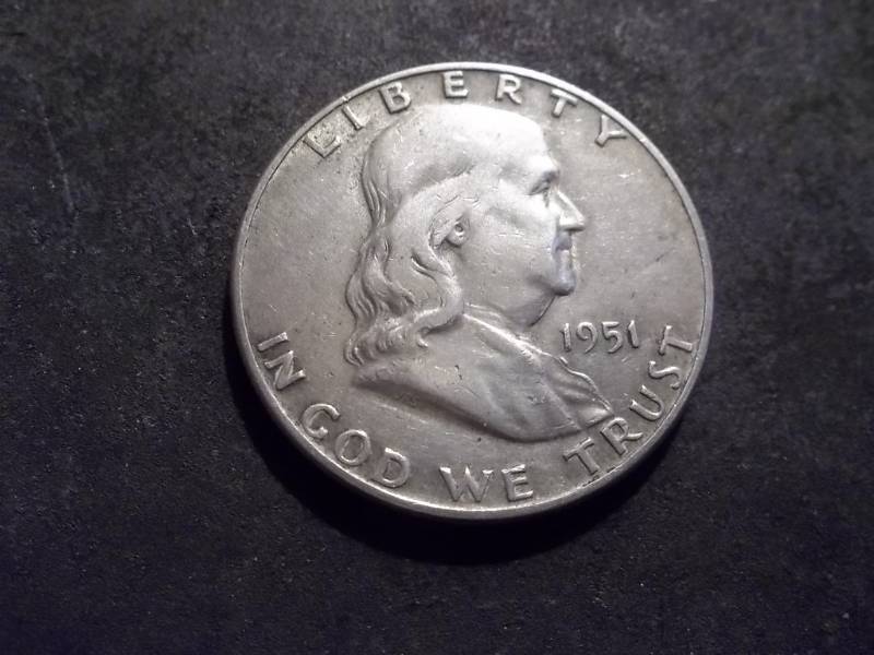 1951 D Franklin Half Dollar