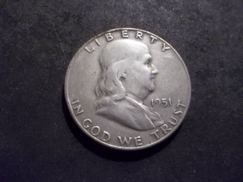 1951 S Franklin Half Dollar
