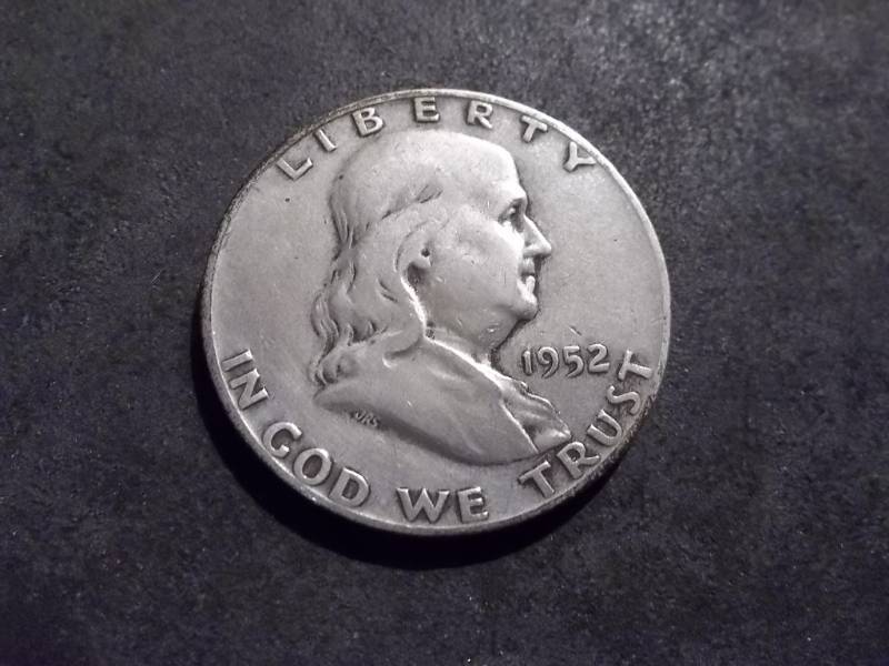 1952 S Franklin Half Dollar