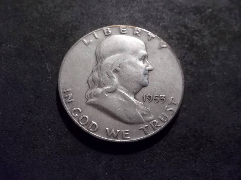 1953 S Franklin Half Dollar