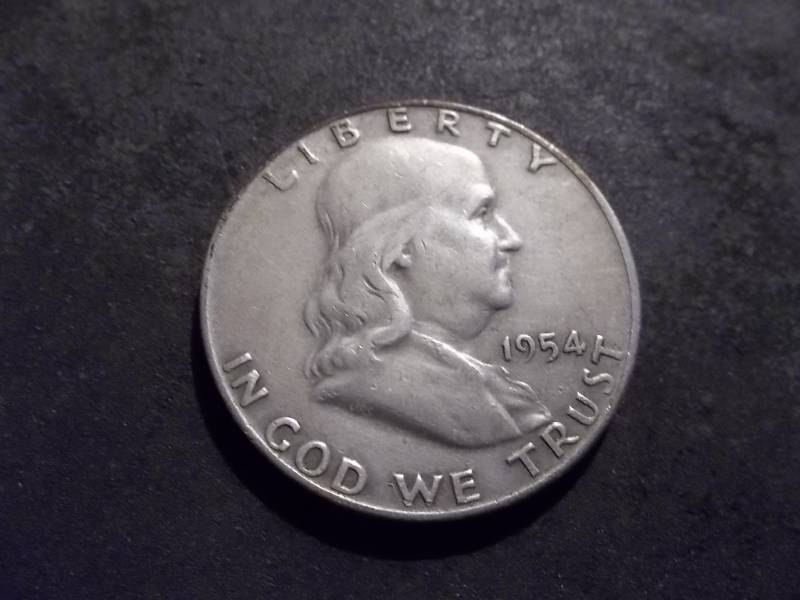 1954 D Franklin Half Dollar
