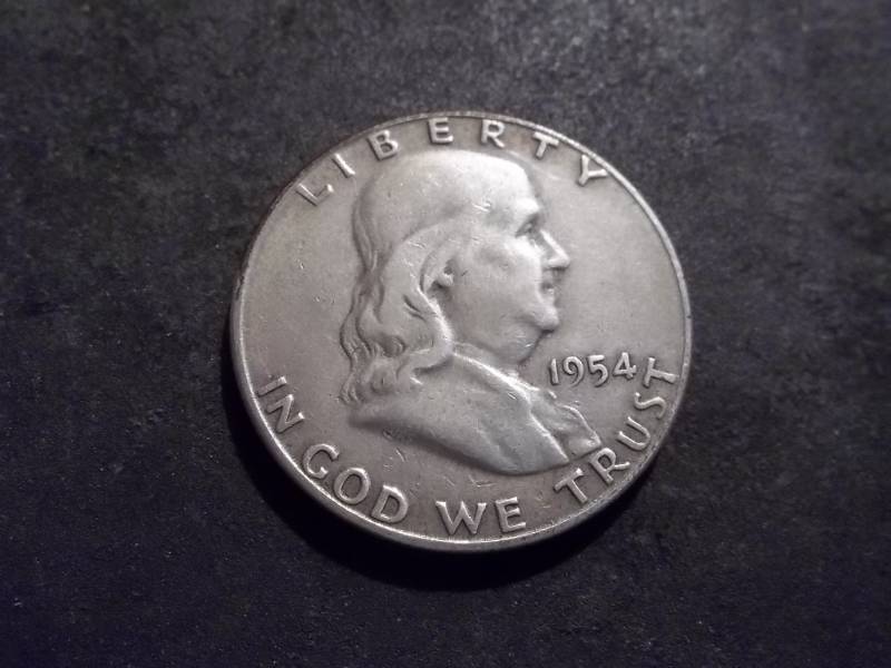 1954 S Franklin Half Dollar