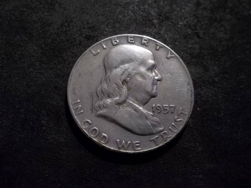 1957 D Franklin Half Dollar