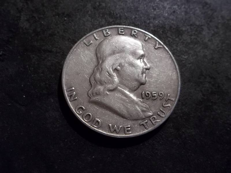1959 D Franklin Half Dollar