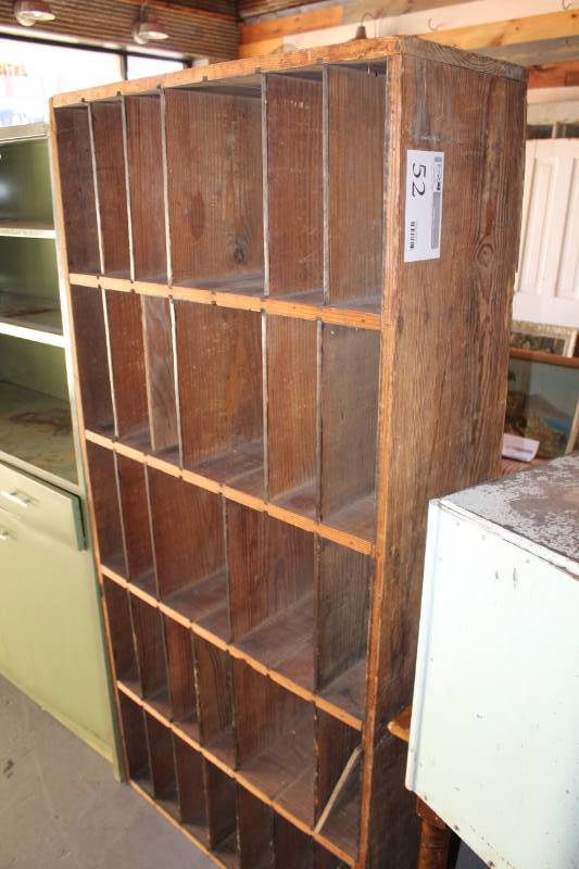 lot 52 image: Antique Mail Slot Box