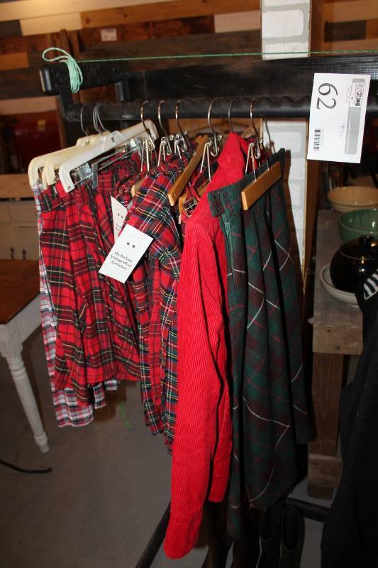 lot 59 image: Vintage WoolCotton Plaid Skirts