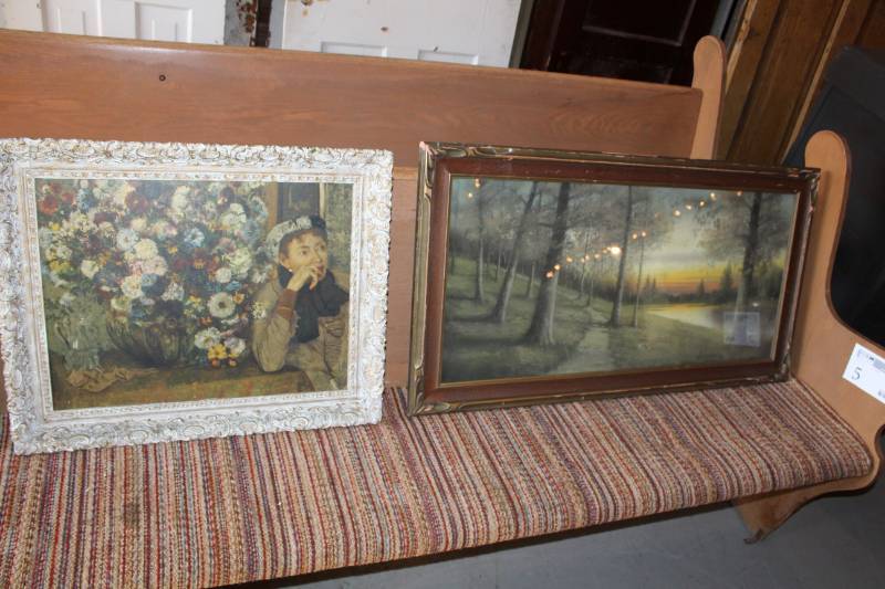 lot 48 image: Portrait, Landscape Framed Wall Dcor