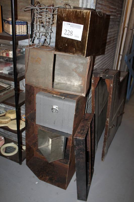 lot 228 image: Metal Storage Bins