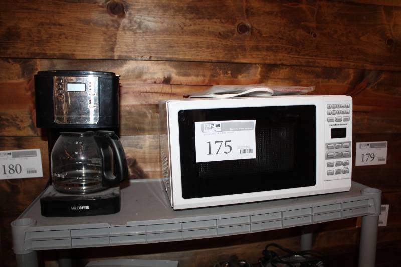 lot 175 image: Mr. Coffee Coffee Maker, Hamilton Beach Microwave Oven