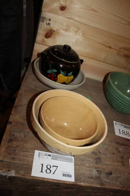 lot 187 image: Ceramic Bowls, Pitcher