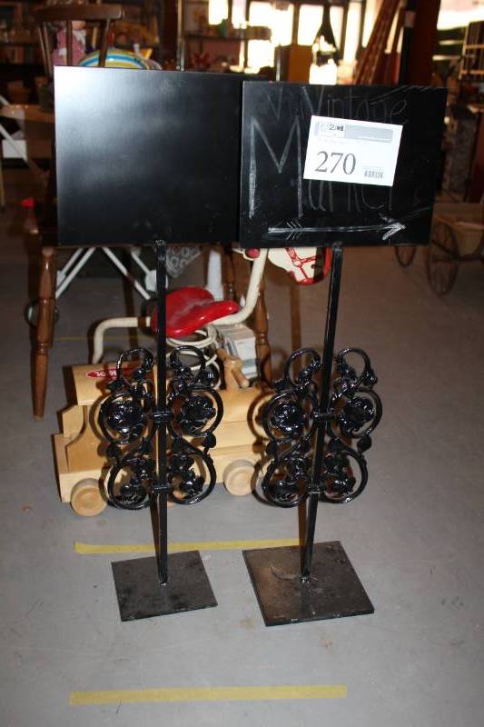 lot 270 image: Metal Sign Posts
