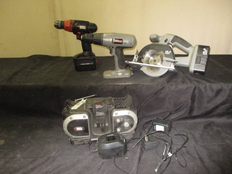 lot 26 image: Craftsman and Black and Decker Tools said they work