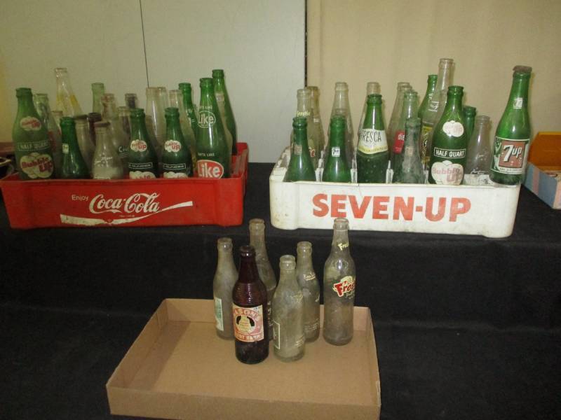 lot 38 image: Old Pop Bottles and crates