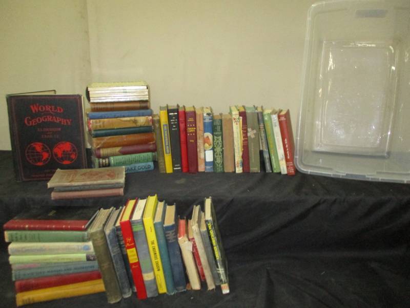lot 76 image: Old hard cover books