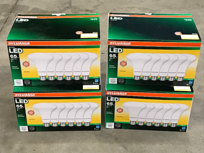 (4) New 6-Packs Of LED Flood Light Bulbs