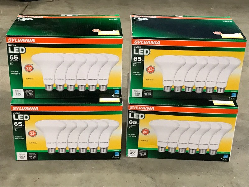 (4) New 6-Packs Of LED Flood Light Bulbs