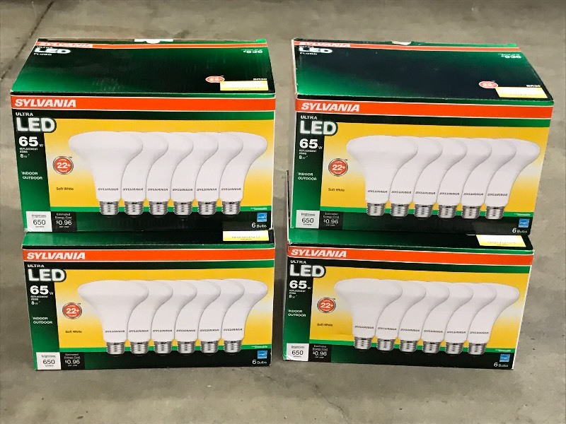 (4) New 6-Packs Of LED Flood Light Bulbs
