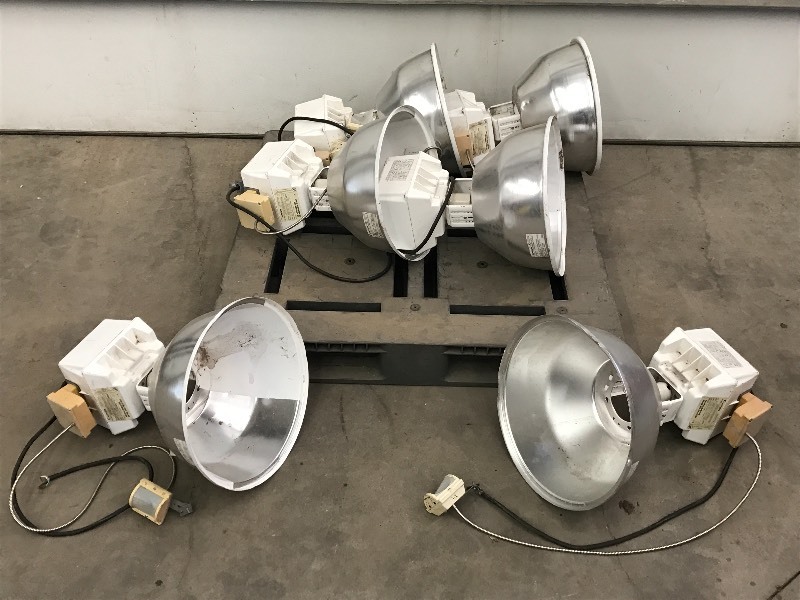 (6) Overhead Warehouse Lights