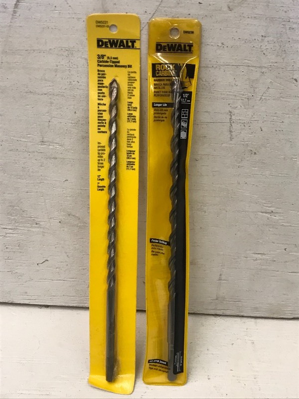 (14) DeWalt Hammer Drill Bits