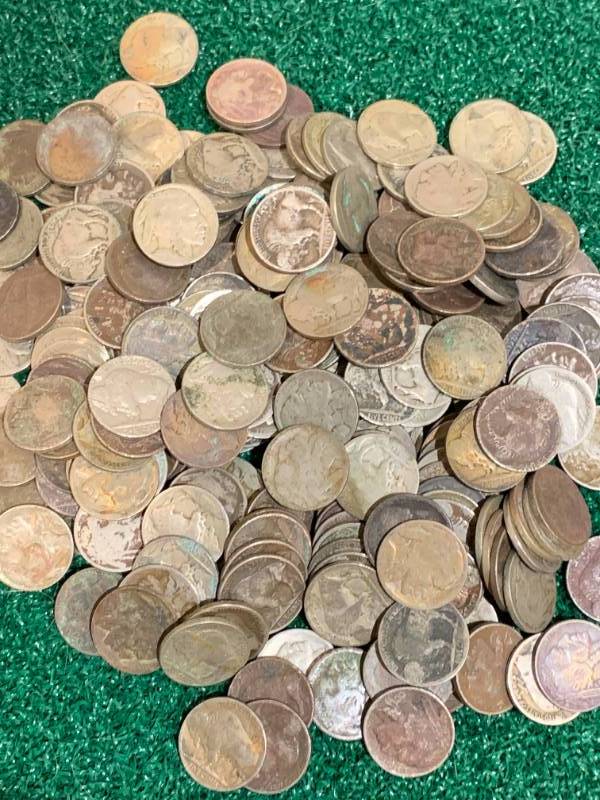Lot of 250 Buffalo Nickels