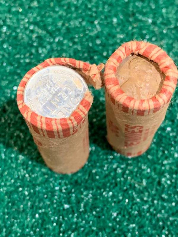 Lot of 2 Rolls of Wheat Pennies