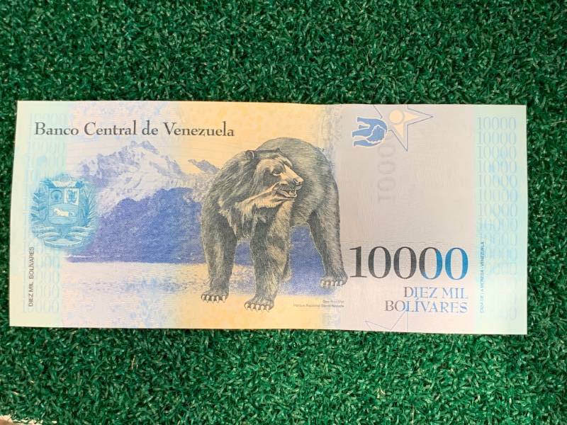 $10,000 Bill from Venezuela (actual currency)