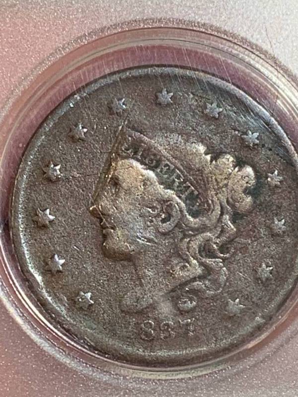 1837 Matron Head Large Cent