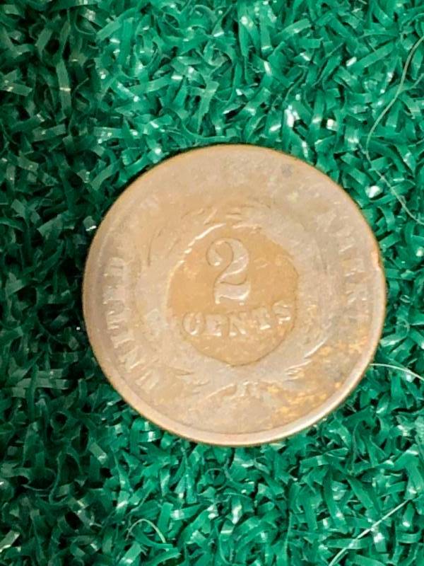 1864 Two 2 Cent Piece (civil war coin)