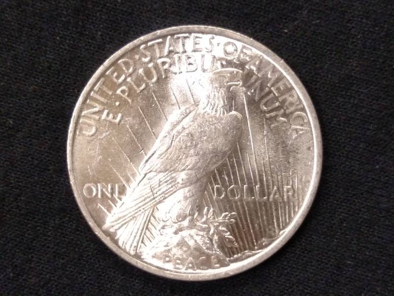 1922 BU Peace Silver Dollar...